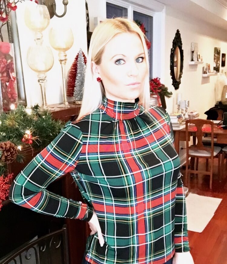 Christmas Plaid Top