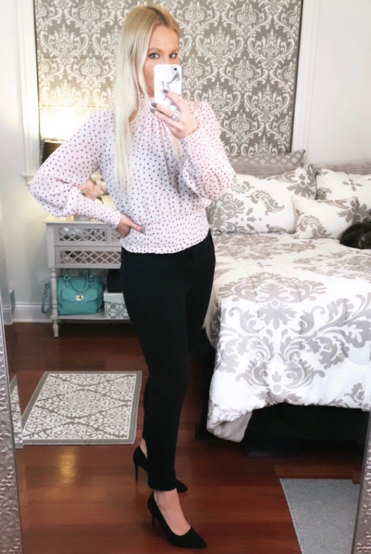 Outfit of the Day – Polka Dot Blouse