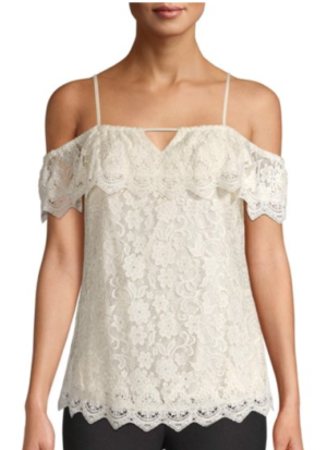 Off-the-Shoulder Lace Top