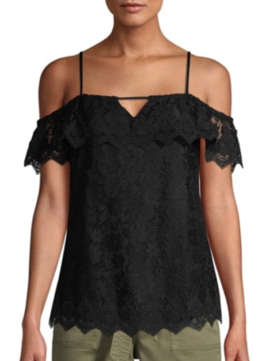 Off-the-Shoulder Lace Top