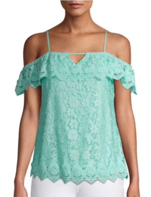 Off-the-Shoulder Lace Top