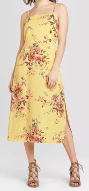 Yellow Floral Dress