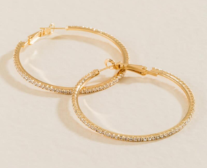 Crystal Hoop Earrings