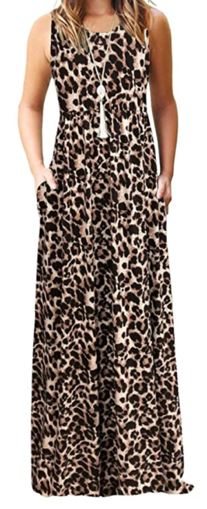 Leopard Print Maxi Dress