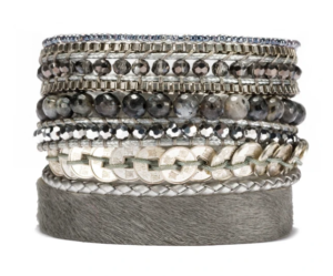 Gray Boho Cuff