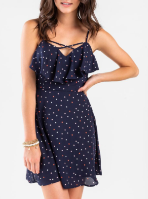 Polka Dot Ruffle Dress