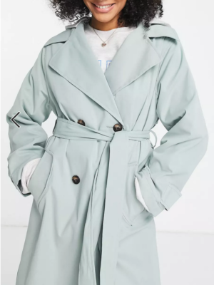 Trench Coat With Hood